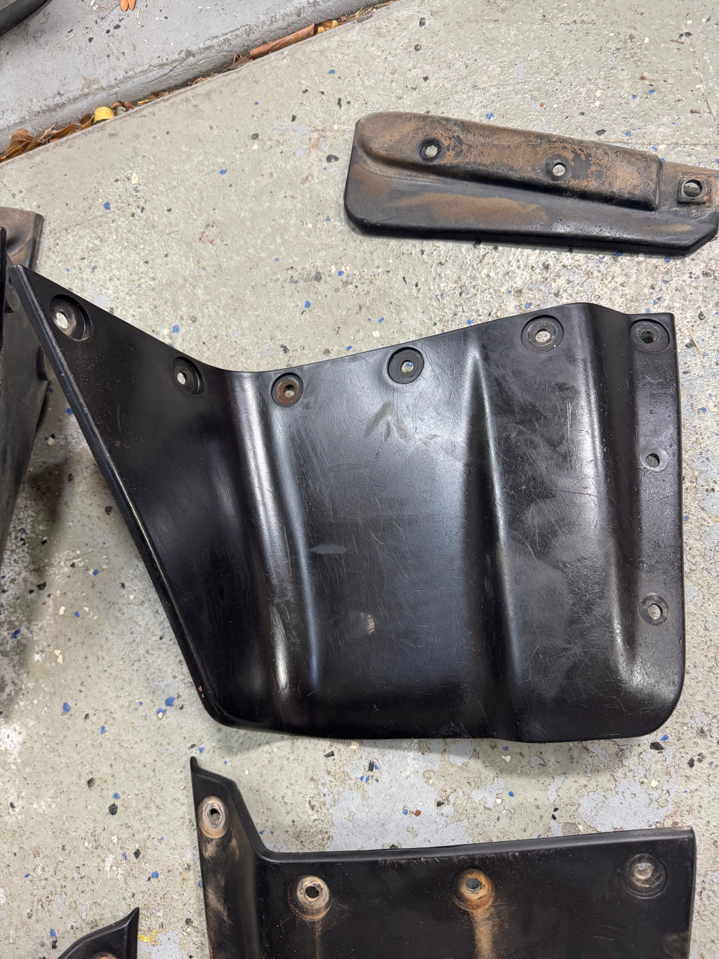1989-2005 OEM Used Kawasaki Bayou 4x4 Mud Flaps Fender Plastics