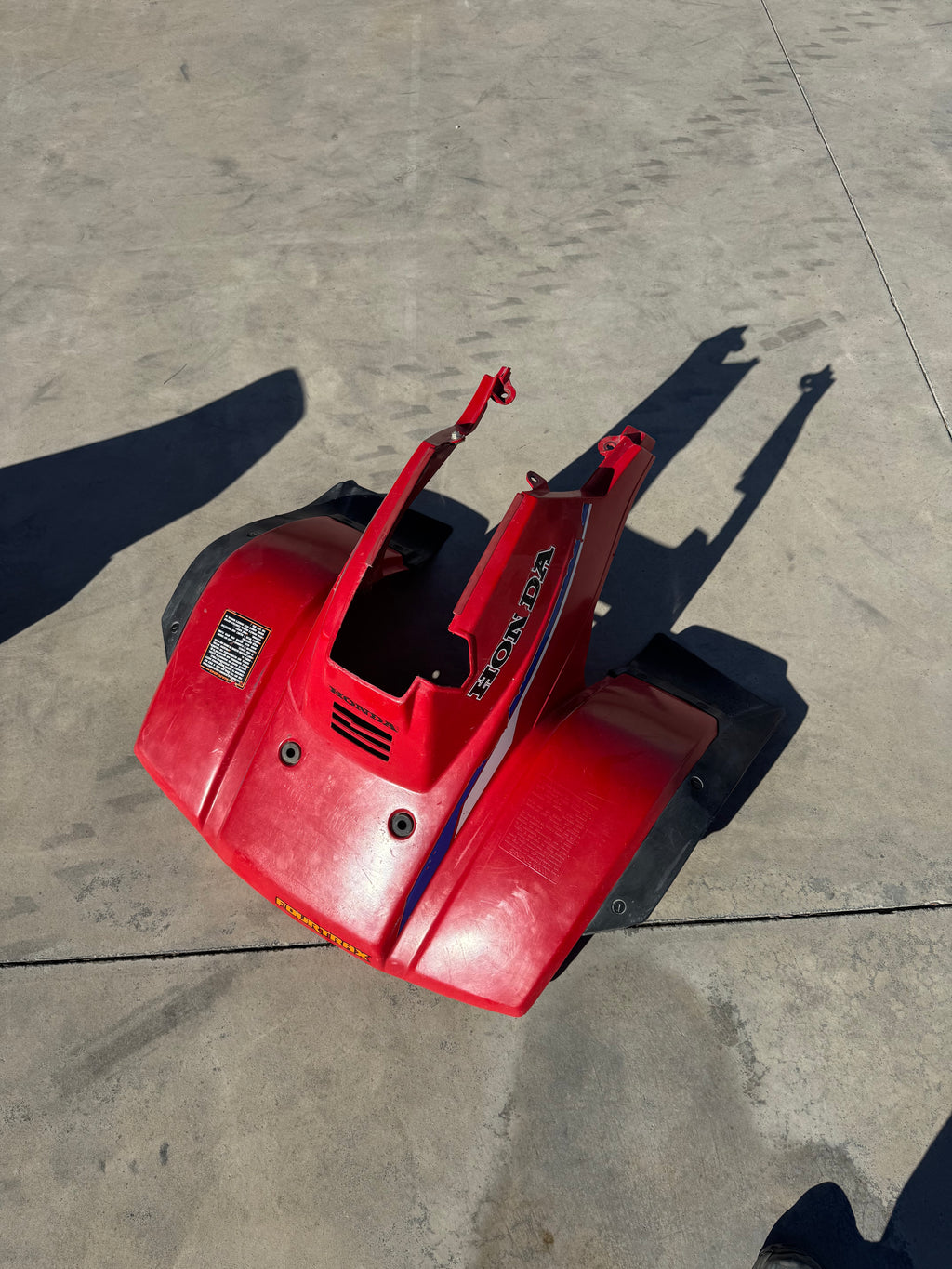 1986 Honda Fourtrax 125cc Front Rear Plastics Red TRX125