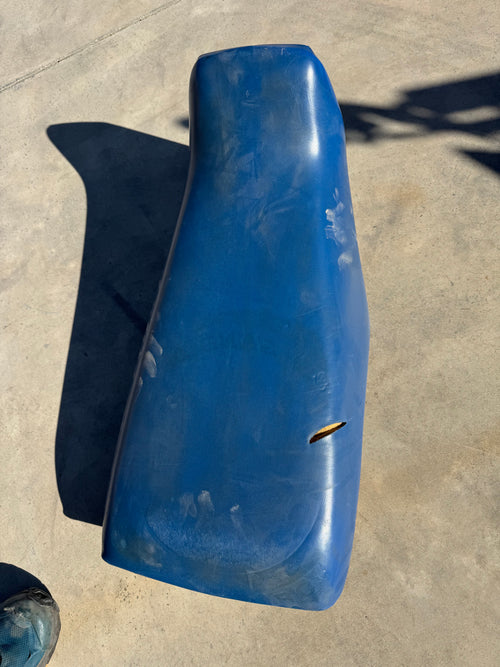 1986 Honda TRX125 Fourtrax 125 Used Blue Seat Small Tear