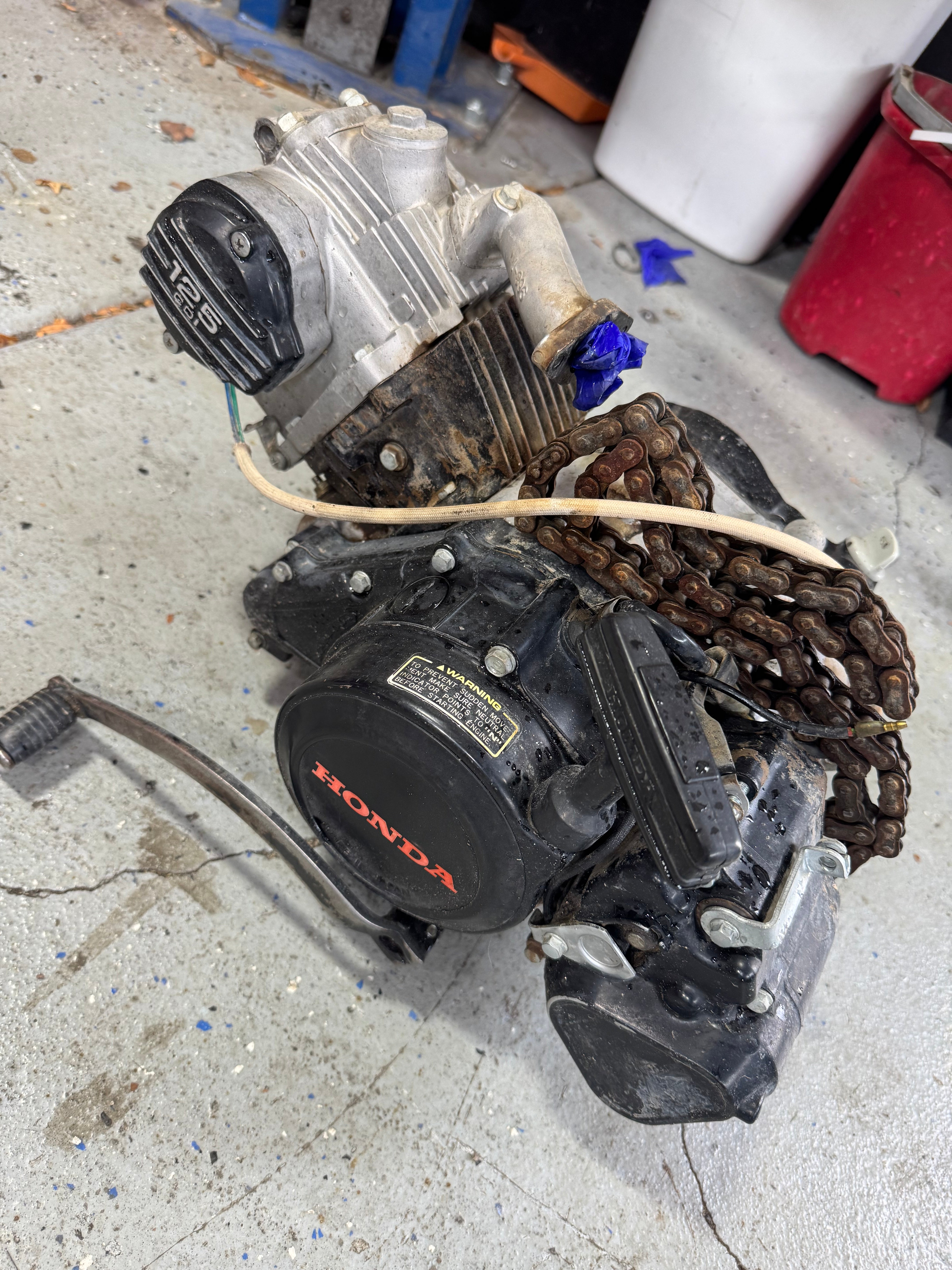 1986 Honda Fourtrax 125cc Electric Start Engine Transmission
